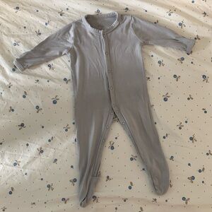 Kyte Baby Newborn Snap Footie Grey